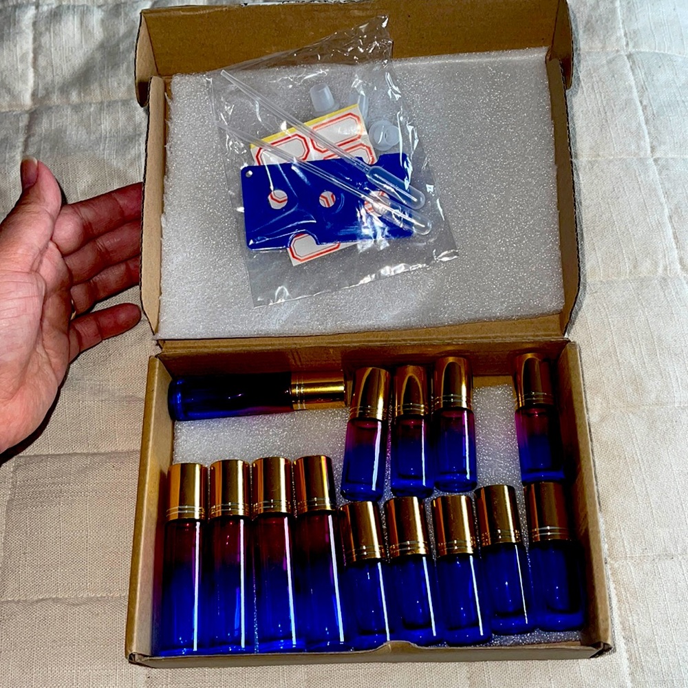 Brand new lot of Rollerball files. Purple and blue with gold top